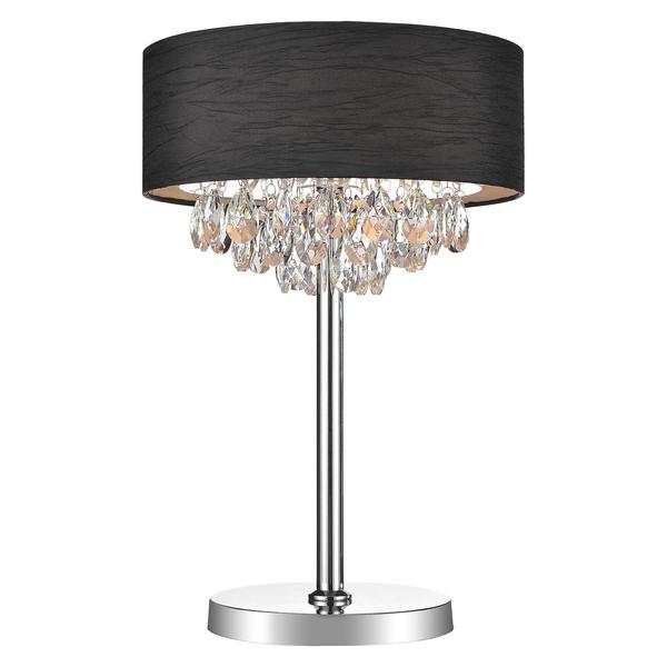 Cwi Lighting 3 Light Table Lamp With Chrome Finish 5443T14C (Black)